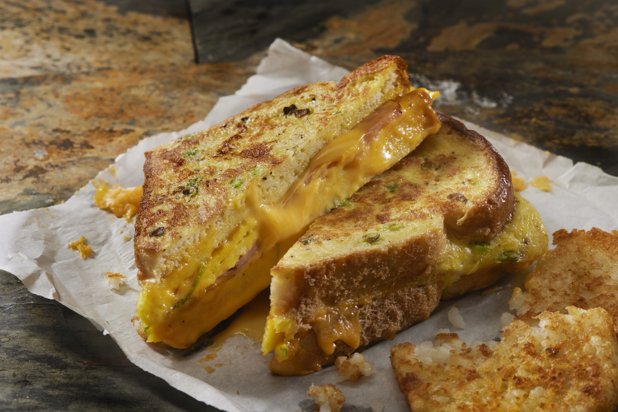 Grilled cheese and egg